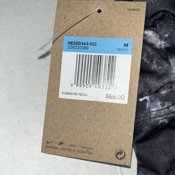 Nike Black Earth Dye Scoopneck Tankini Top‎ Size Medium New with Tags - Picture 5 of 13